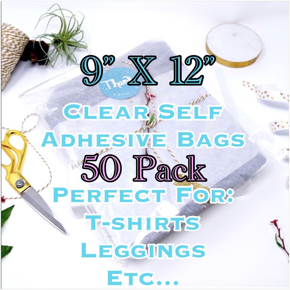 50 9X12 Clear Self Seal Adhesive Bags PRICE FIRM - Picture 2 of 5
